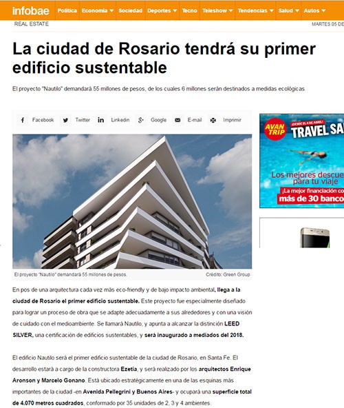 La ciudad de Rosario tendrá su primer edificio sustentable