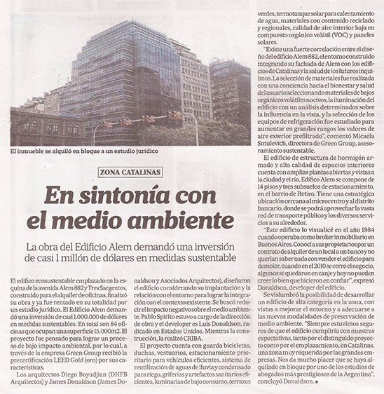 En sinton�a con el medioambiente